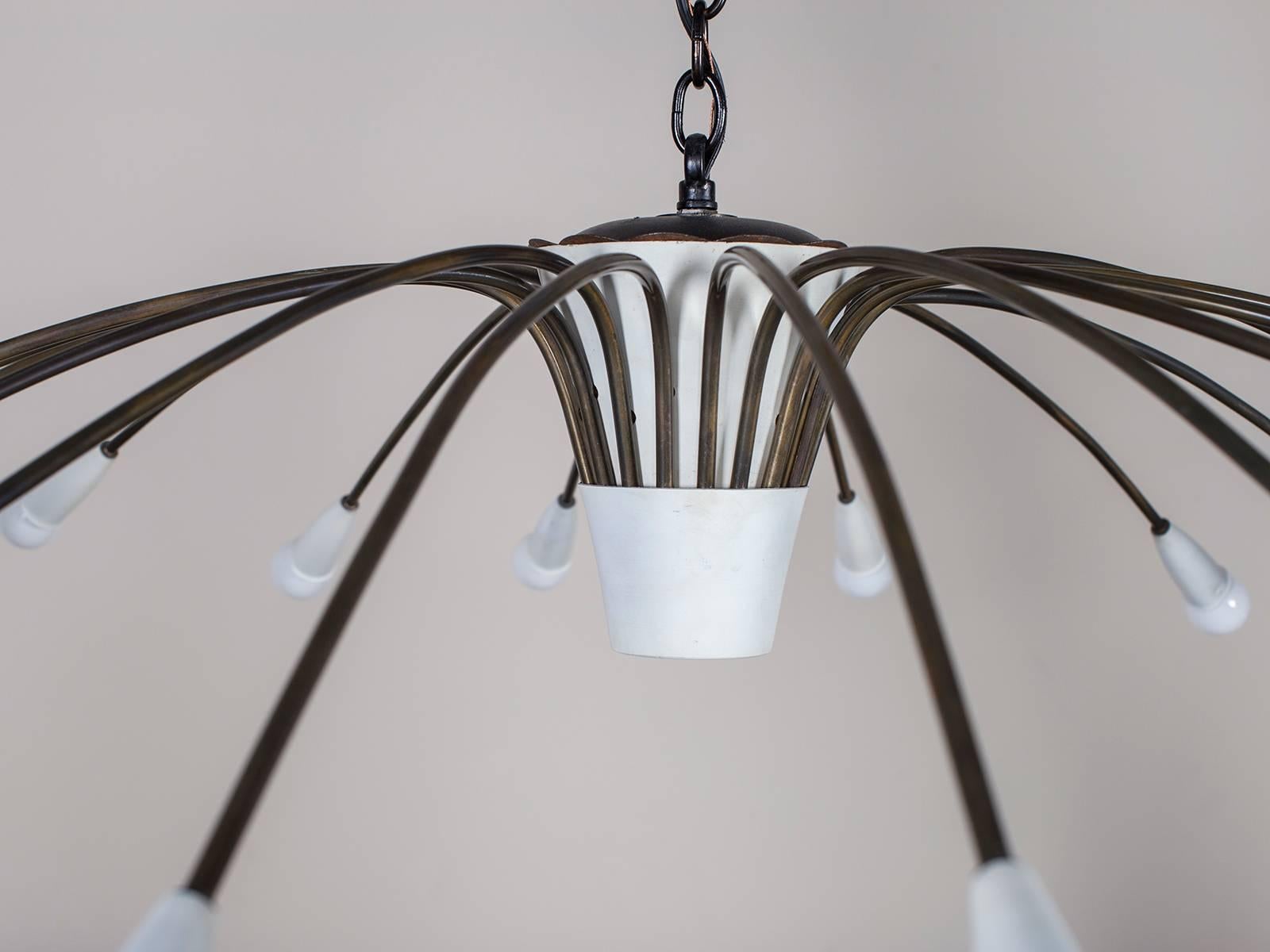 Mid-Century Modern Chandelier Stilnovo Style, circa 1960 3