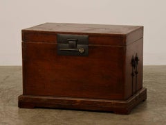 Antique Chinese Red Lacquer Trunk Kuang Hsu Period, circa 1875