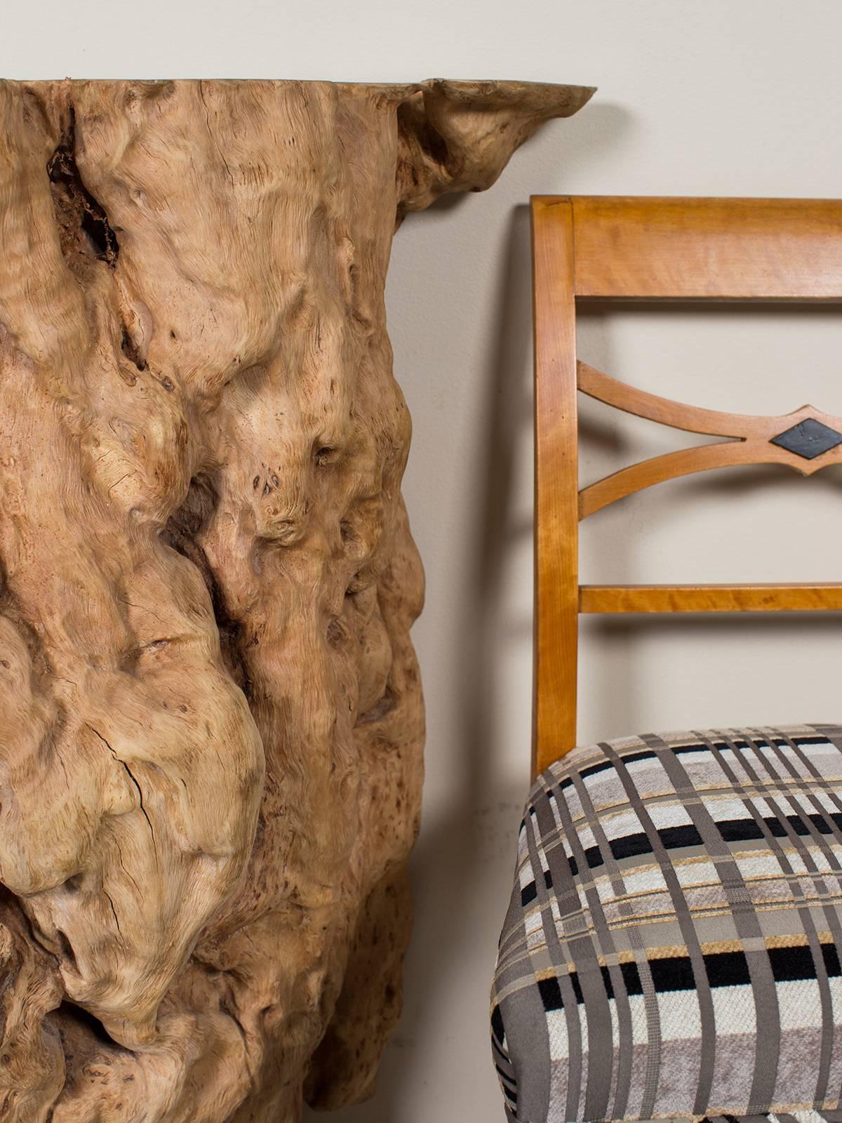 Natural Washed Teak Organic Console Table from Indonesia For Sale 1