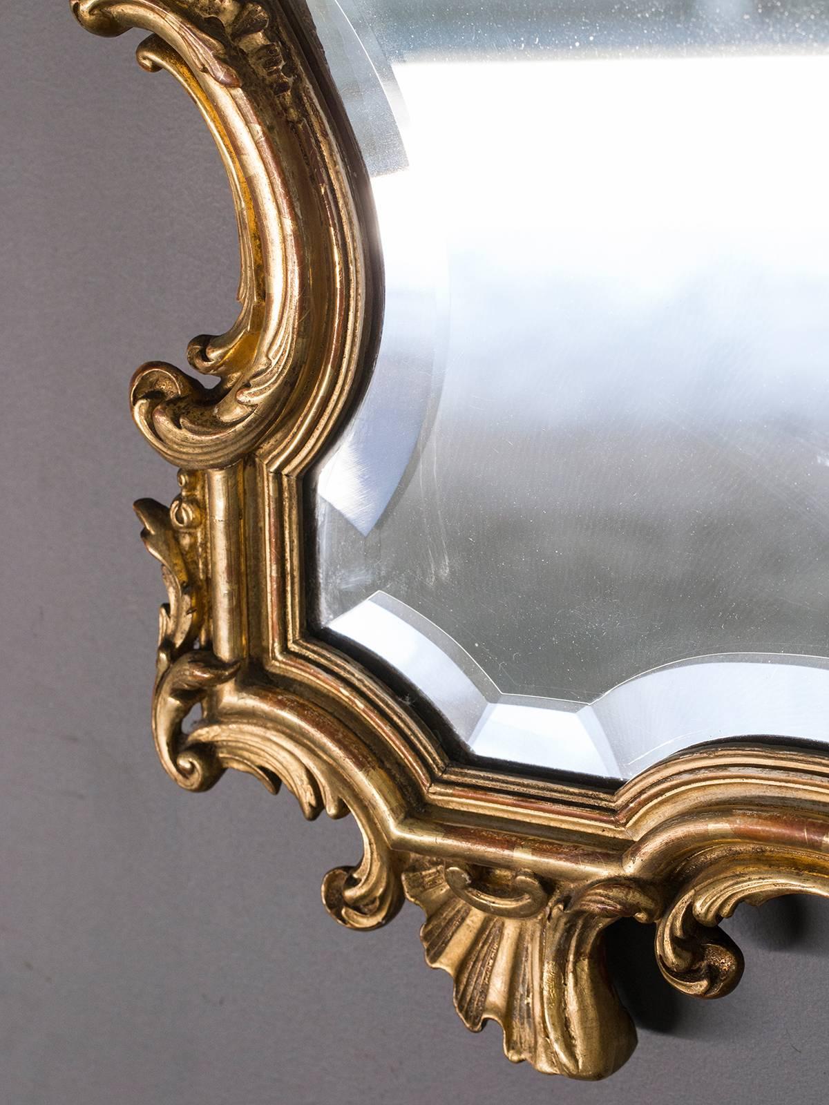 Antique French, Louis XV Style Rococo Mirror, circa 1890 1