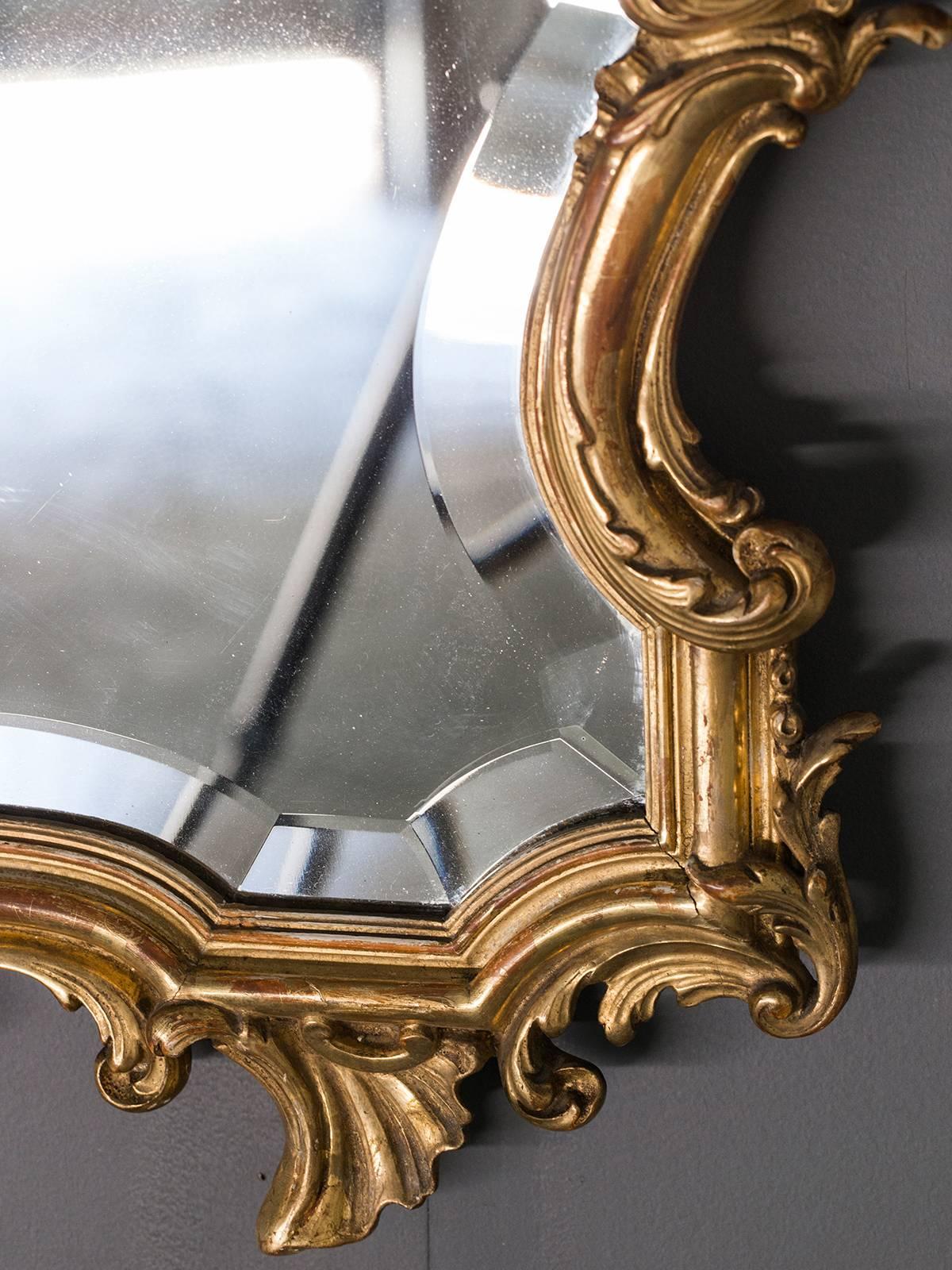 Antique French, Louis XV Style Rococo Mirror, circa 1890 2