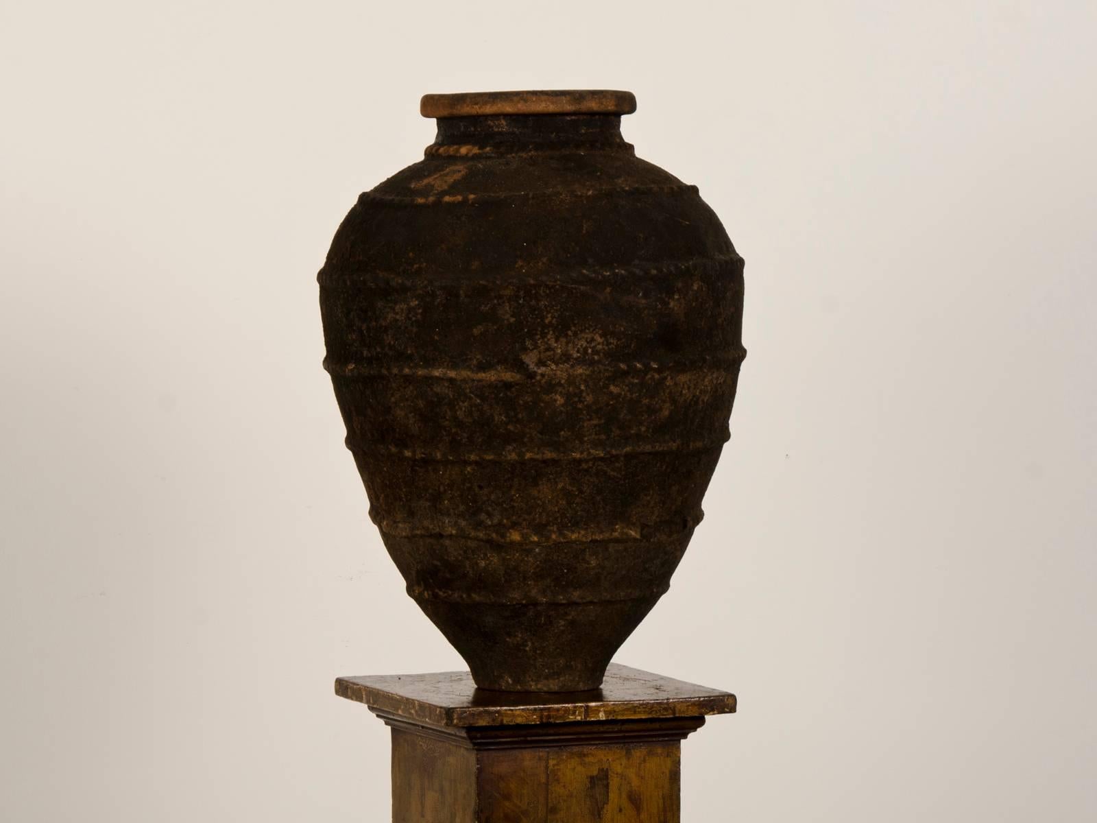 Antique Italian Terracotta Garden Urn, circa 1885 For Sale 1