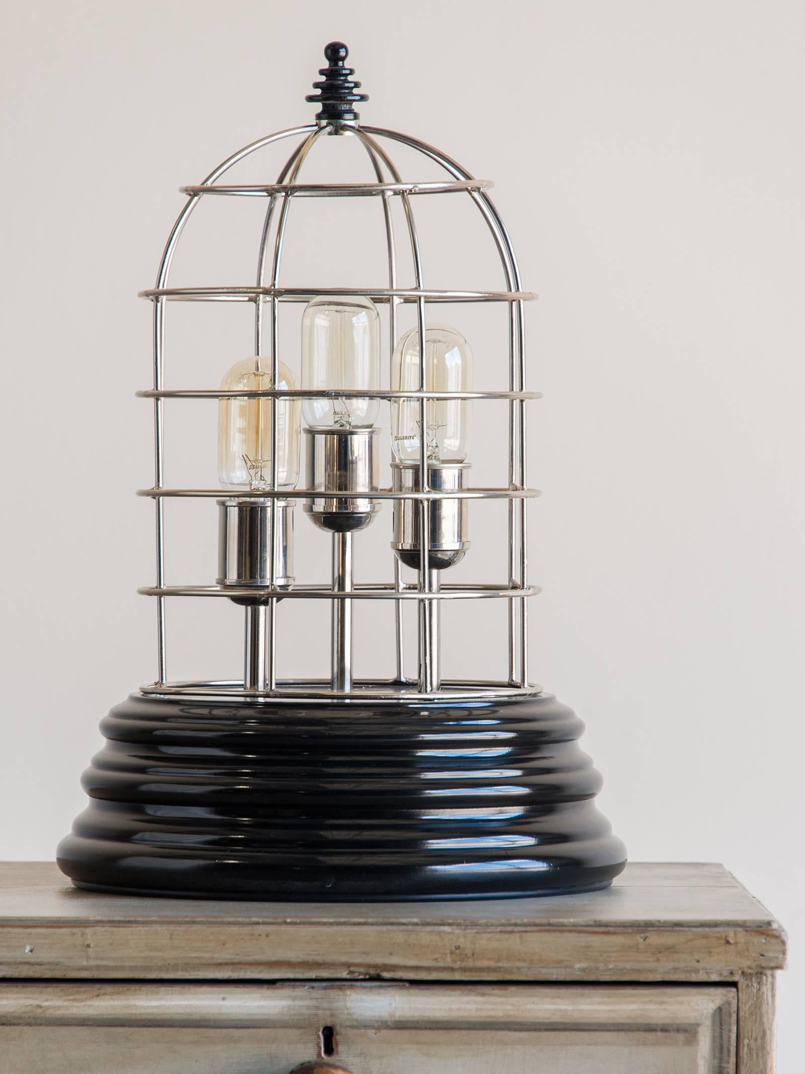 Contemporary Modern Silver Beehive Lamp, Holland