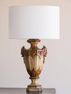 Classical Motif Vintage Italian Ceramic Urn Lamps, Italy, circa 1930