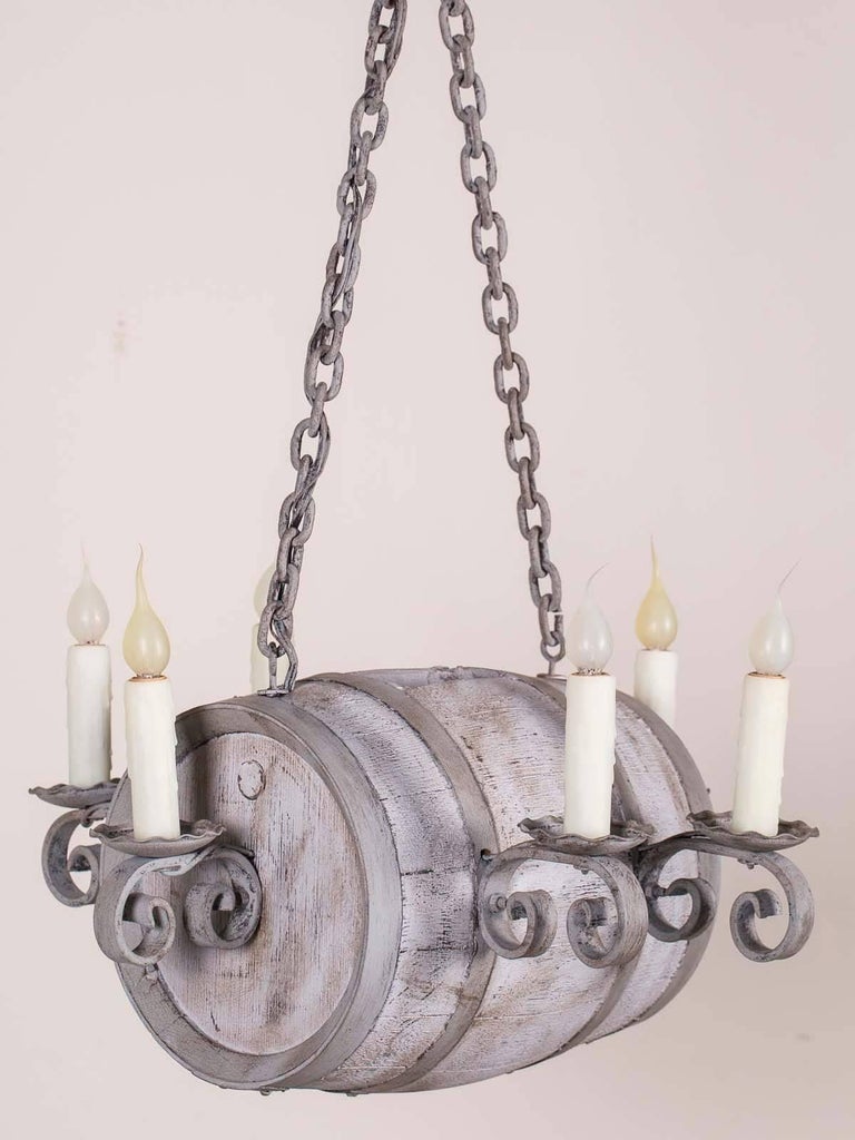 Wood Wine Barrel Chandelier Whiskey Barrel Pendant Lamp,Hanging Rtic Ceiling Lamp Light Fixtures, Hanging Bar Lights For Kitchen, Cafe,Living Room, Restaurant,Bedroom (M