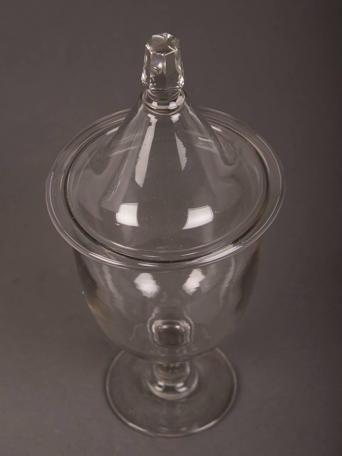 glass urns with lids