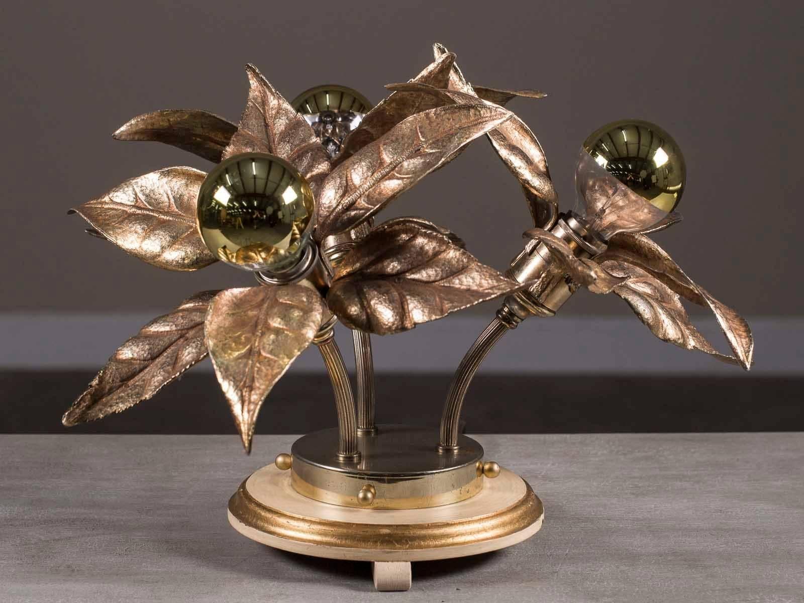 Late 20th Century Willy Daro Style Flower Lamp, Made by Massive, Belgium, circa 1970 For Sale