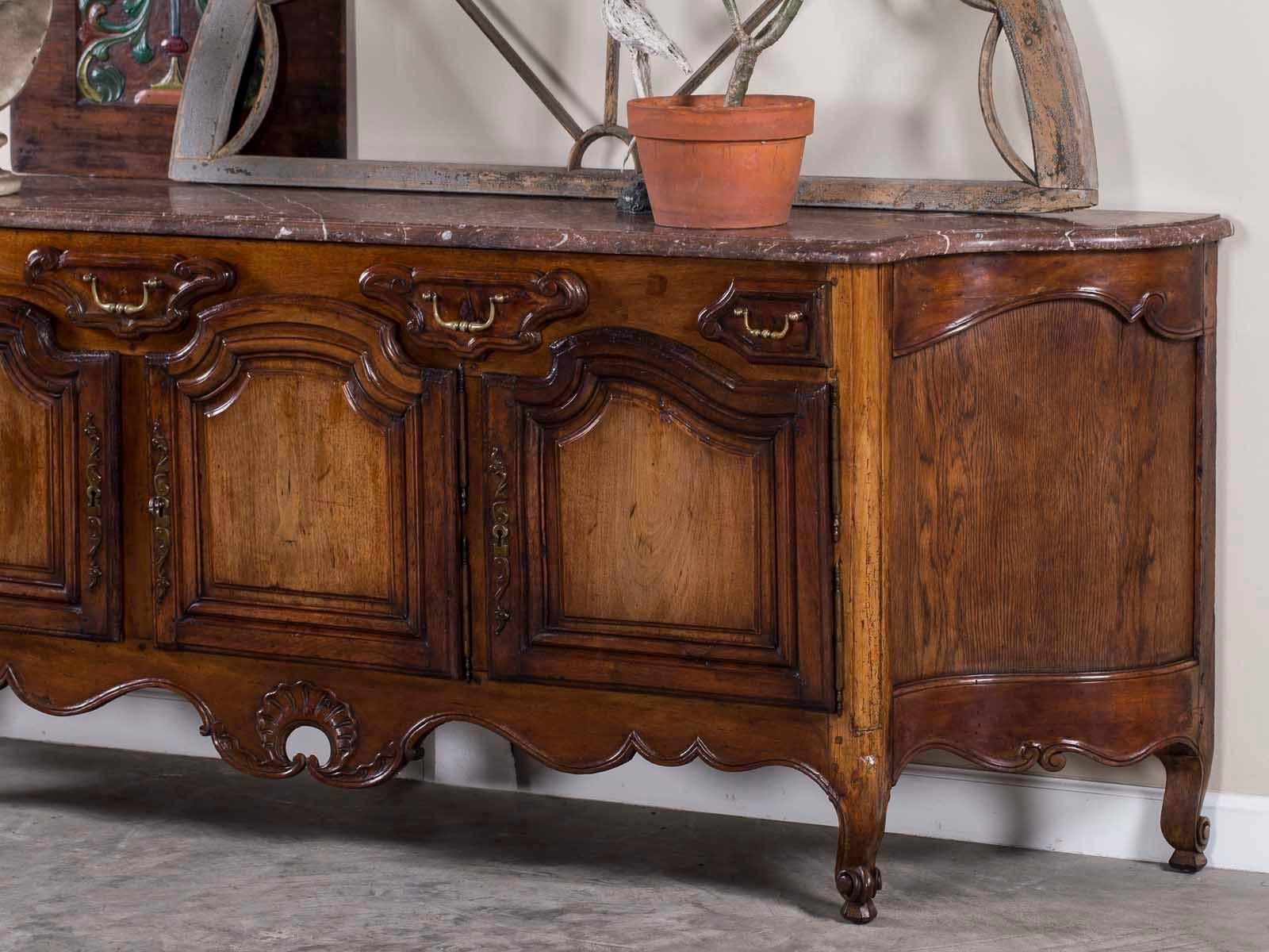 marble top buffet antique