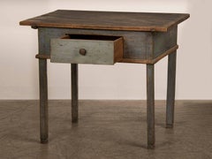 Antique Rustic German Painted Workbench or Writing Table, circa 1790