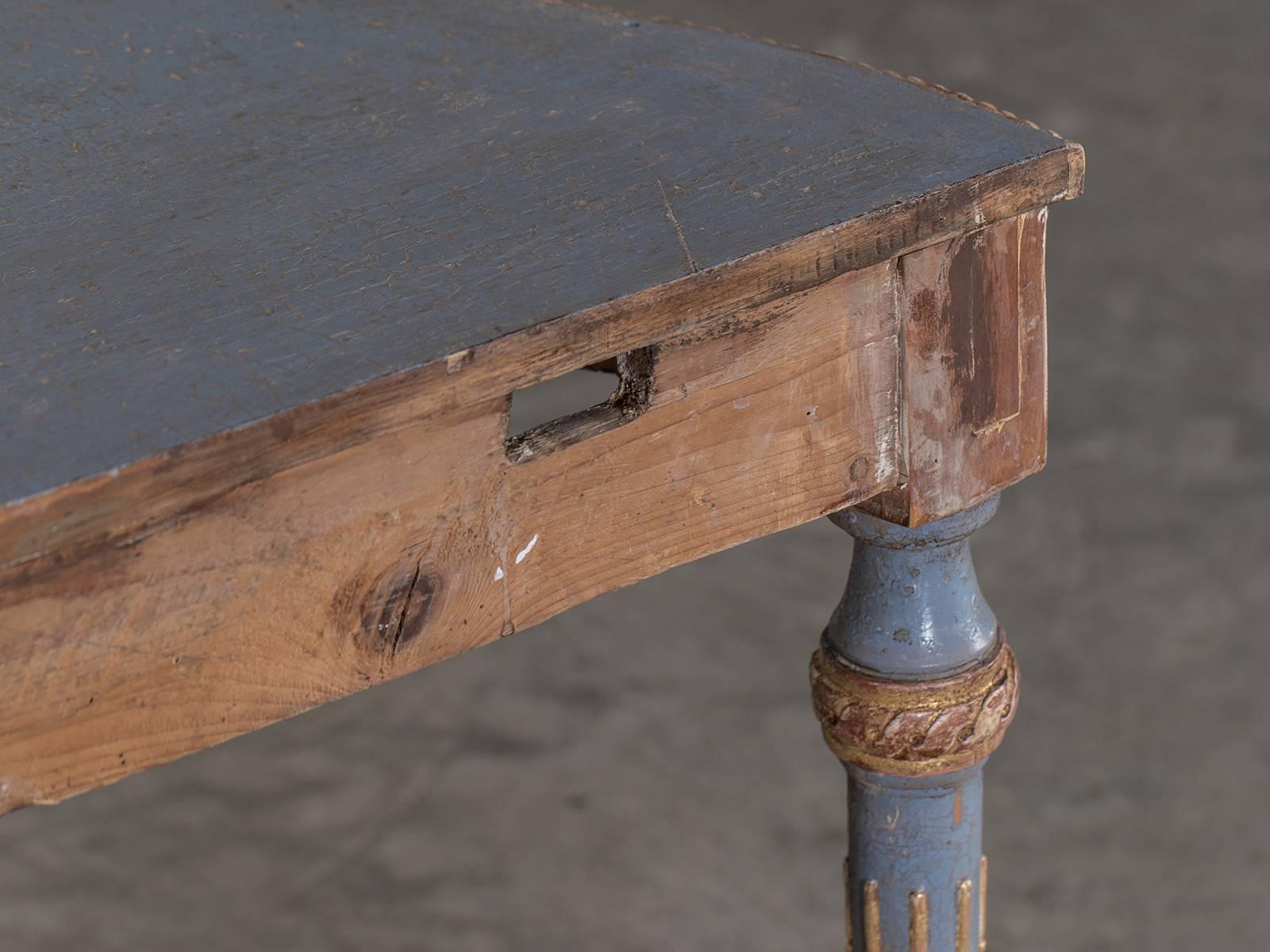 Pair of Painted Gustavian Console Tables, Sweden, circa 1880 4