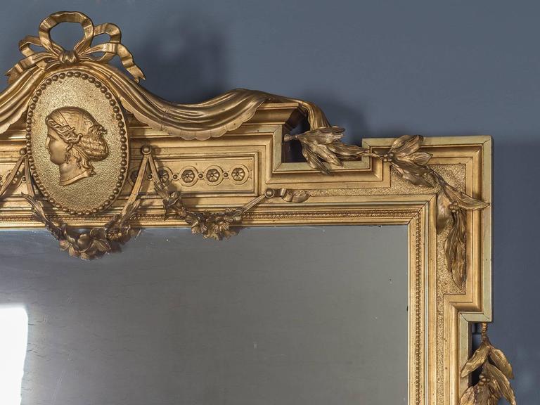 Antique Italian Empire Horizontal Mirror, circa 1850 at 1stDibs