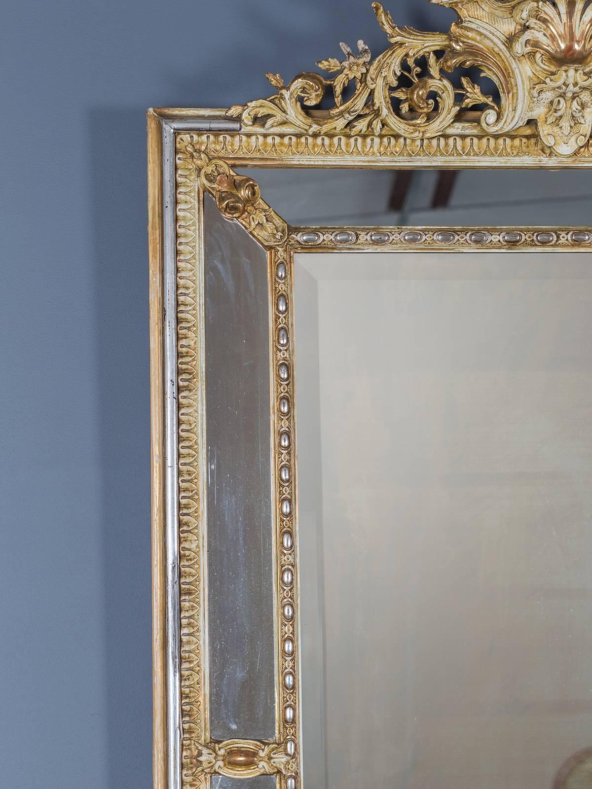 Régence Antique Regence Style Pareclose French Mirror, circa 1880 