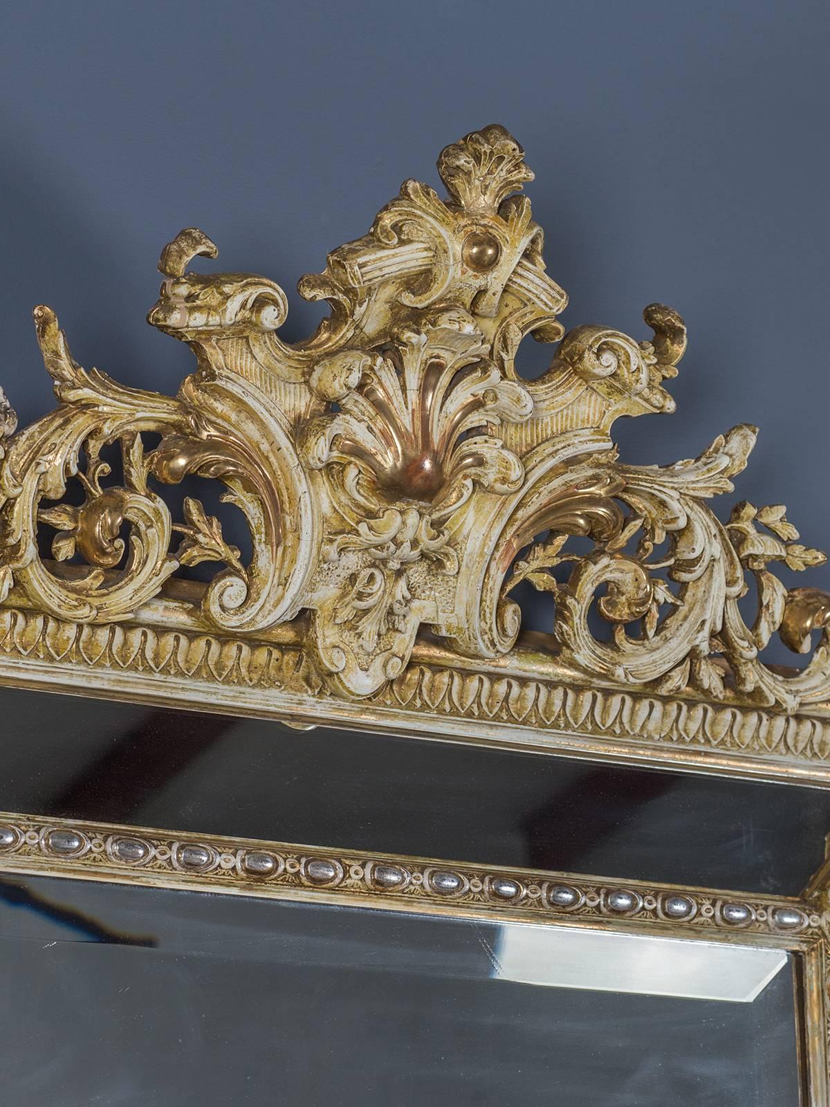Antique Regence Style Pareclose French Mirror, circa 1880  1