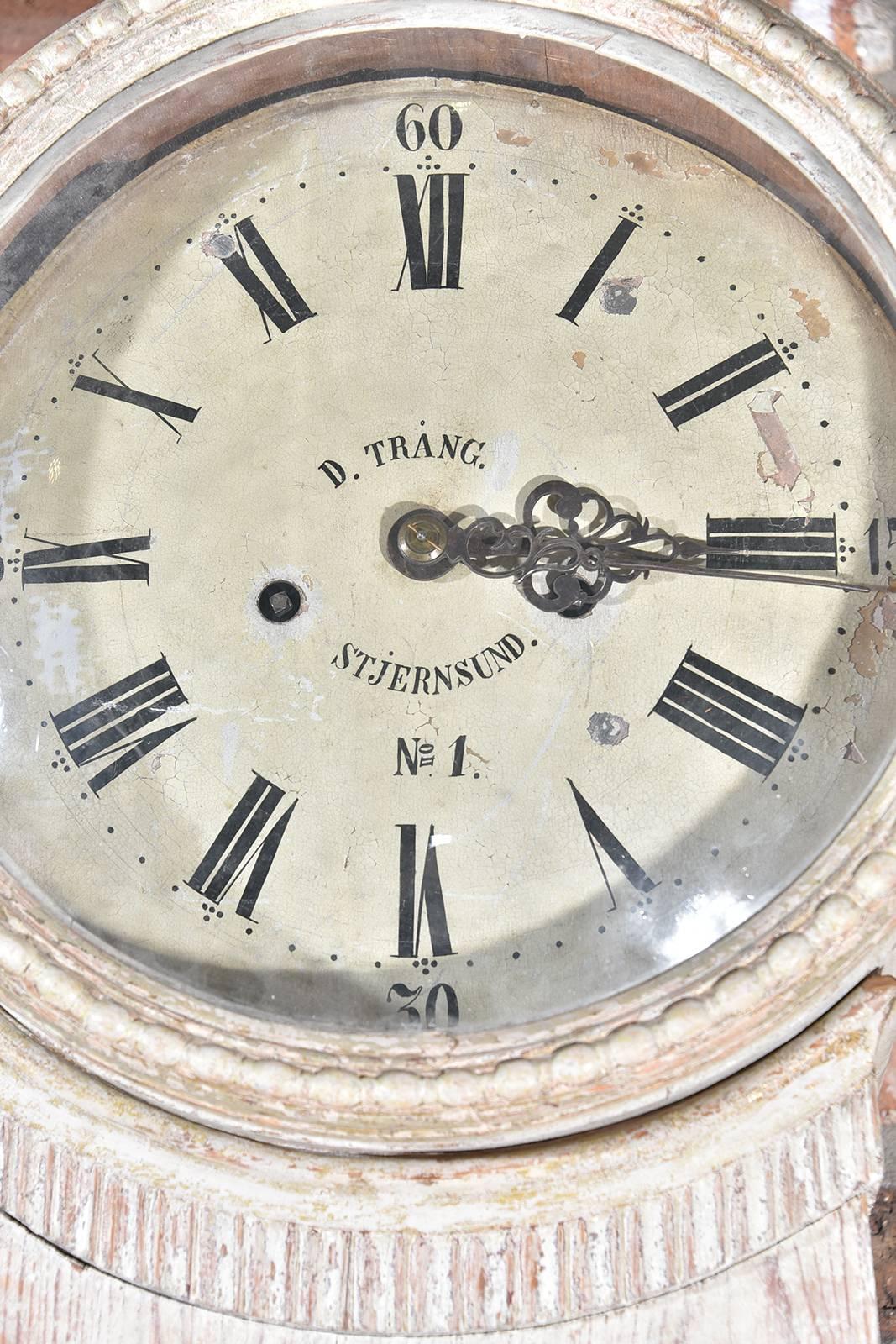 Early 19th Century Gustavian Tall Case Clock For Sale