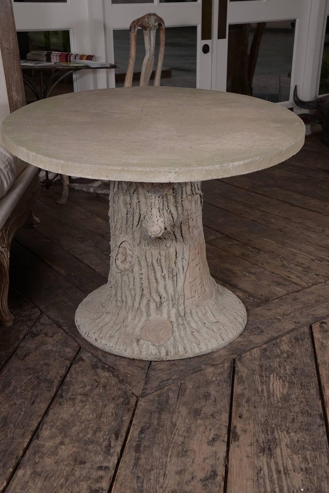 French Faux Bois Table For Sale 1