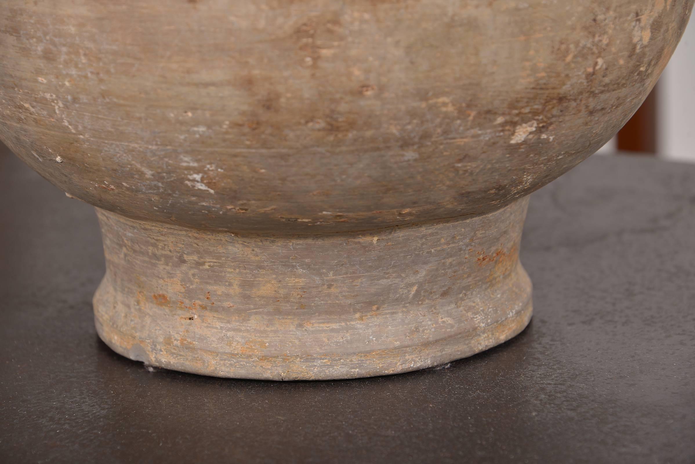 Chinese Han Dynasty Unglazed Vase Antique Table Lamp 4