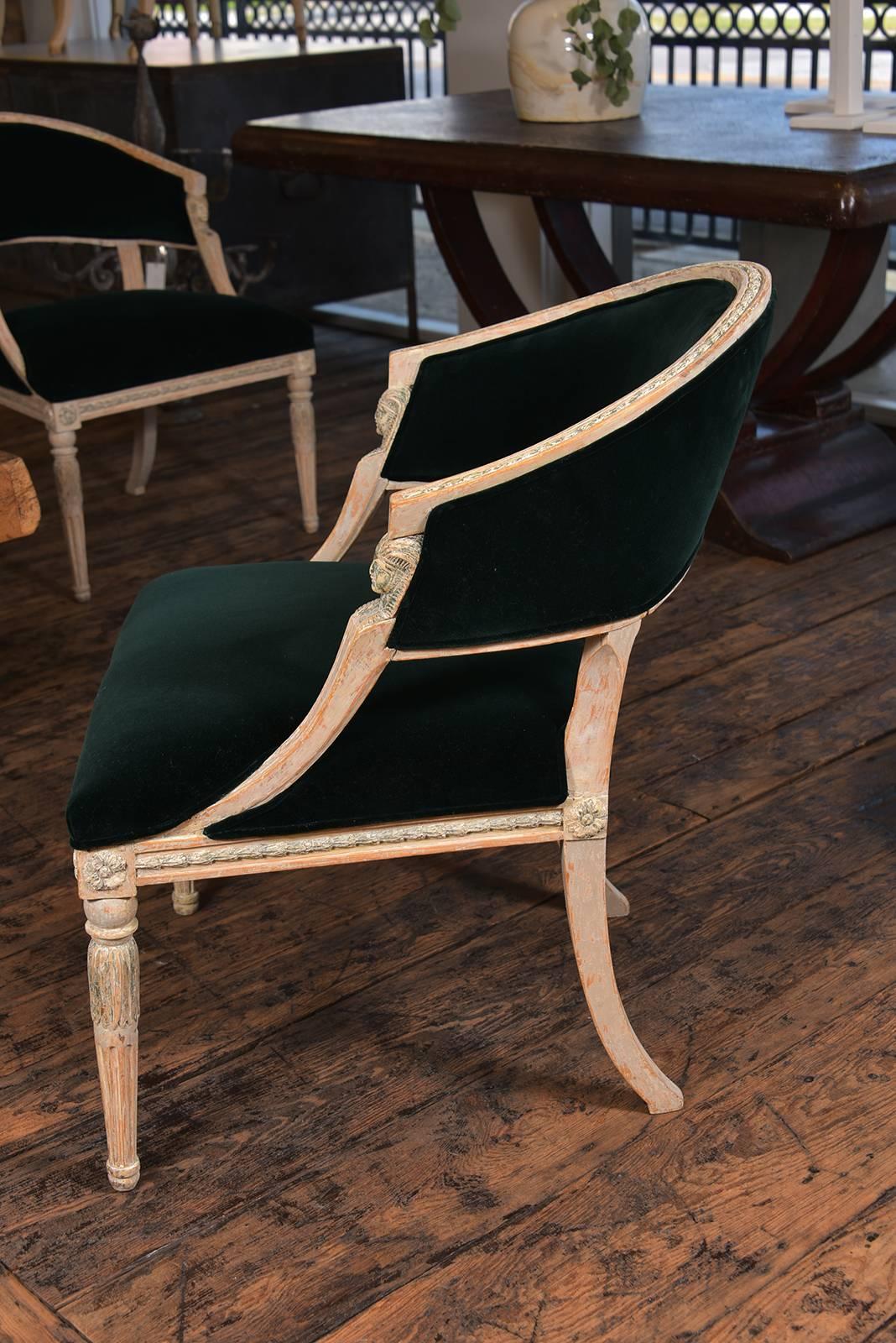 Swedish Gustavian Barrel Back Chairs For Sale 4