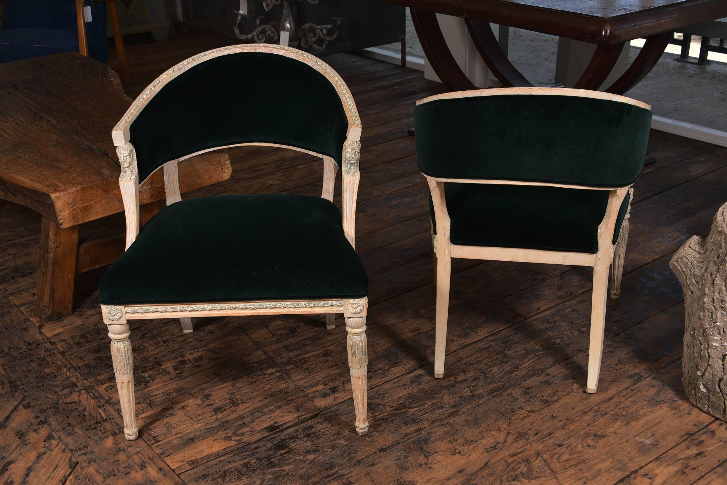 Swedish Gustavian Barrel Back Chairs For Sale 1