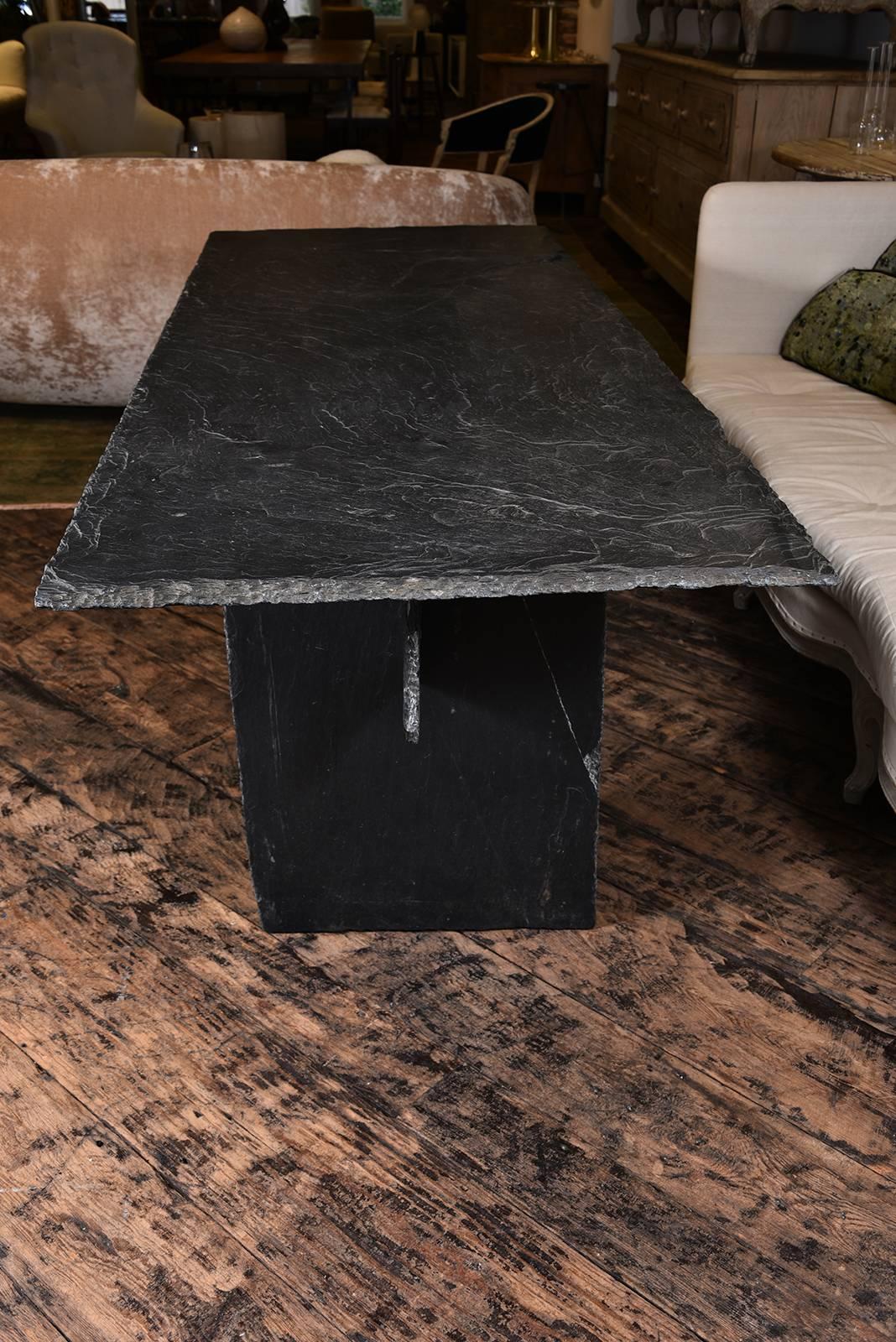 Early 20th Century Antique Slate Table