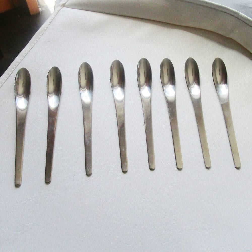 Set Mid-Century Arne Jacobsen Georg Jensen Flatware In Good Condition In Pasadena, TX