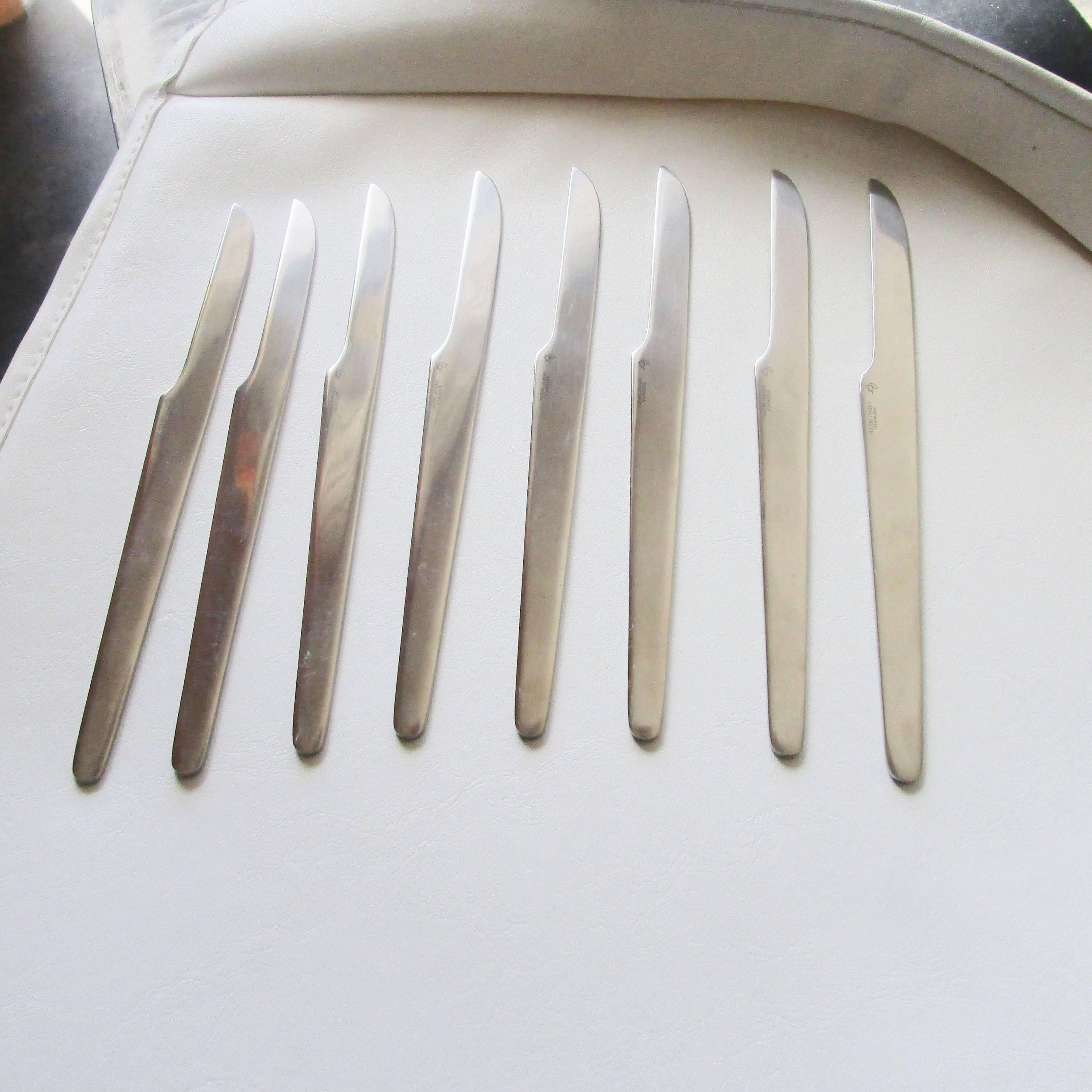 19th Century Set Mid-Century Arne Jacobsen Georg Jensen Flatware