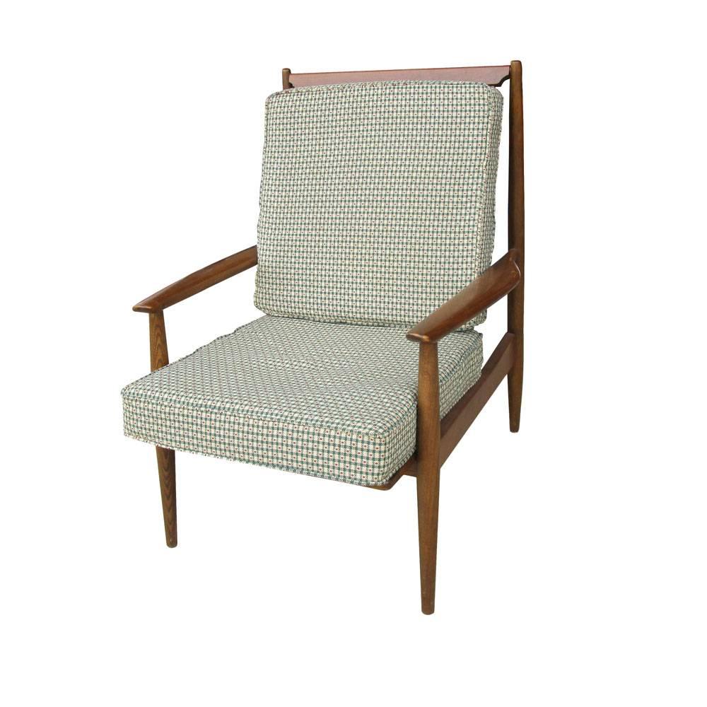 Mid-Century Modern Vintage Danish Teak Lounge Chair For Sale