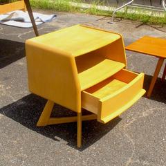 Vintage Mid-Century Sculptura Nightstand by Heywood-Wakefield