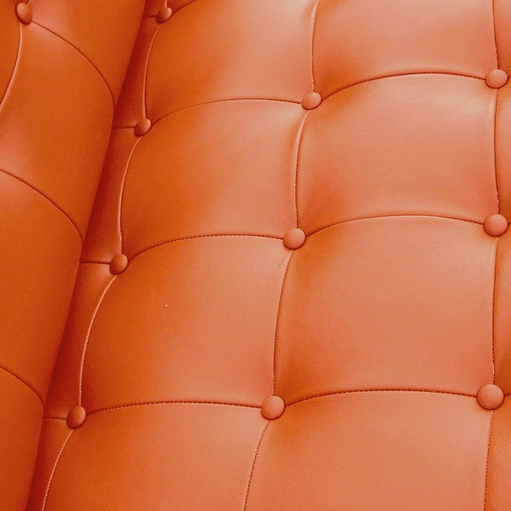 vintage orange sofa