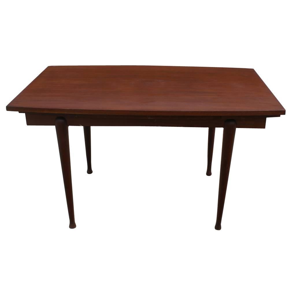 Mid-Century Modern Vintage Danish Mahogany Dining Extension Table to 80