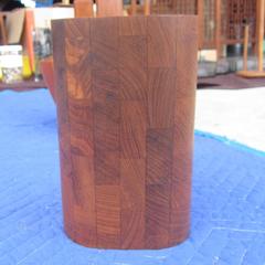 Vintage Siamese Teak Vase and Paper Towel Holder, Ernest Sohn and Atapco ‘MR13’