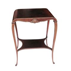 Antique Art Nouveau Two-Tier Table