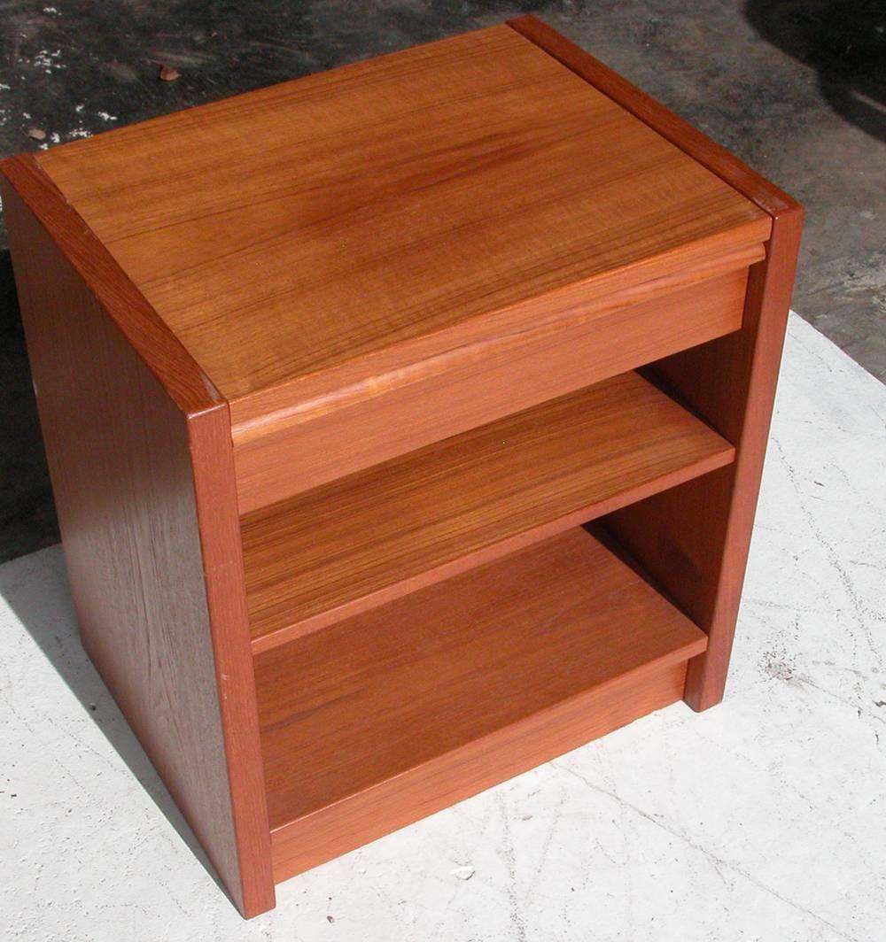 vintage teak nightstand