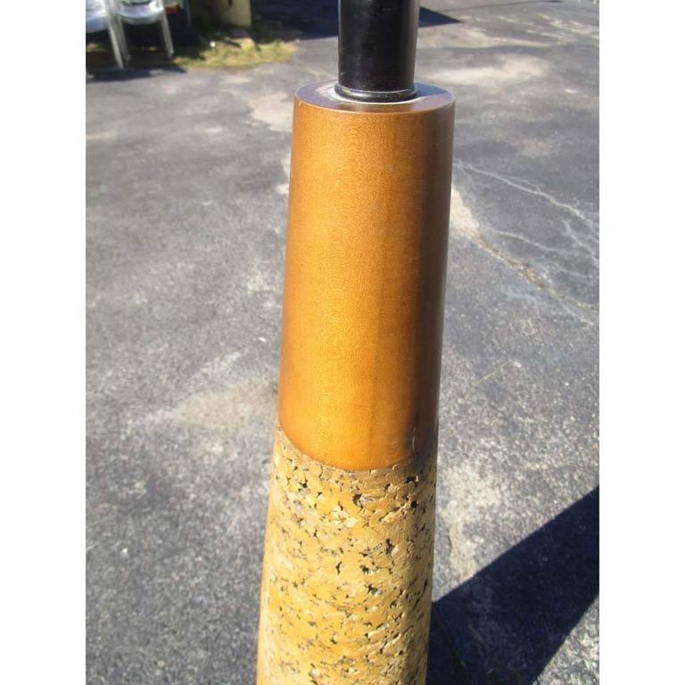 Vintage Miller Mid Century Cork Floor Lamp Mr14775 At 1stdibs Vintage Miller Mid Century Cork Floor Lamp Mr14775 In Good Condition For