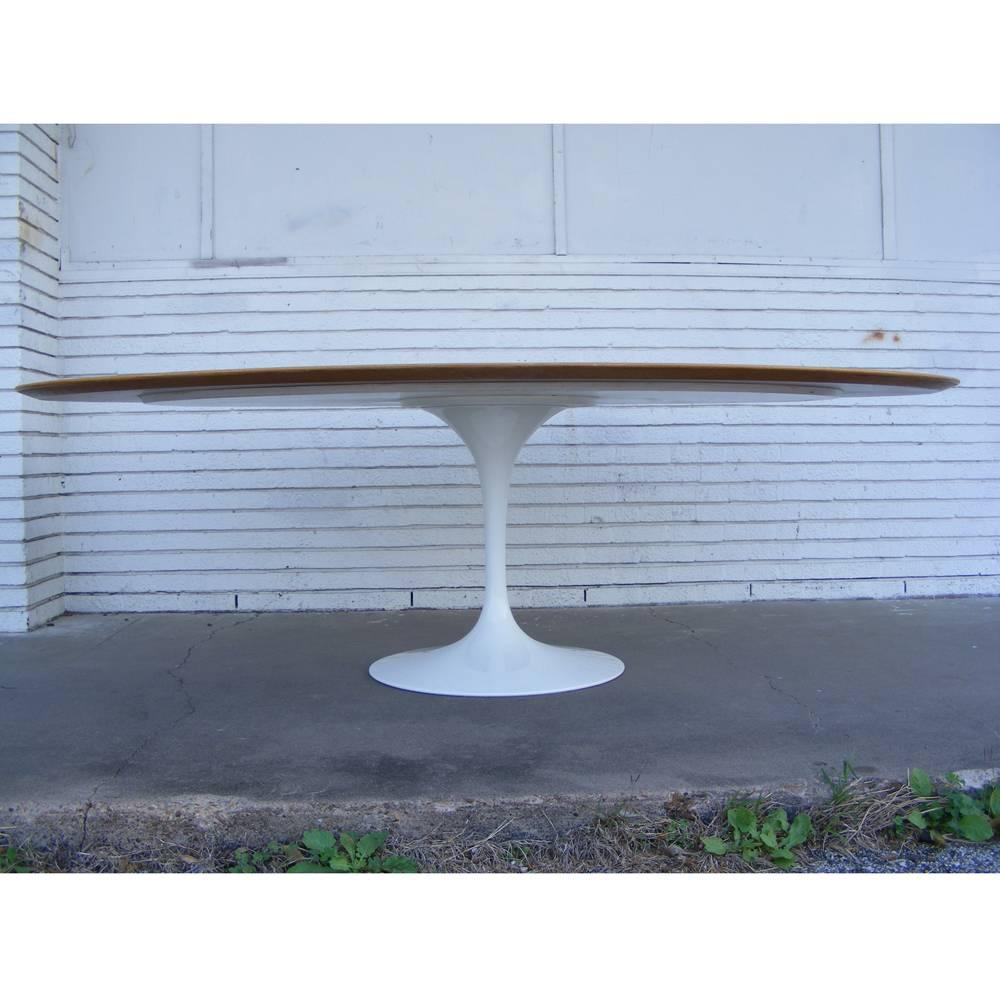 Mid-Century Modern Saarinen Knoll Oak Top Tulip Base