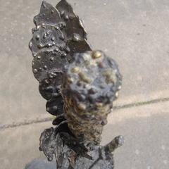 4ft Vintage Brutalist Cat Tail Sculpture