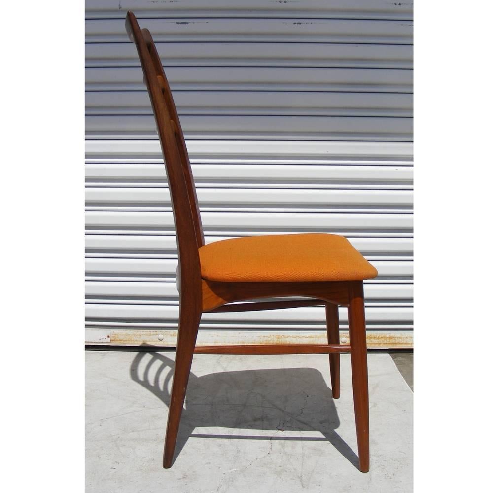 6 Vintage Mid-Century 1960s Niels Kofoed Lis Chairs   In Good Condition In Pasadena, TX