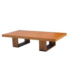 Vintage Mid-Century Brown Saltman Van Keppel & Green Dual Coffee Dining Table