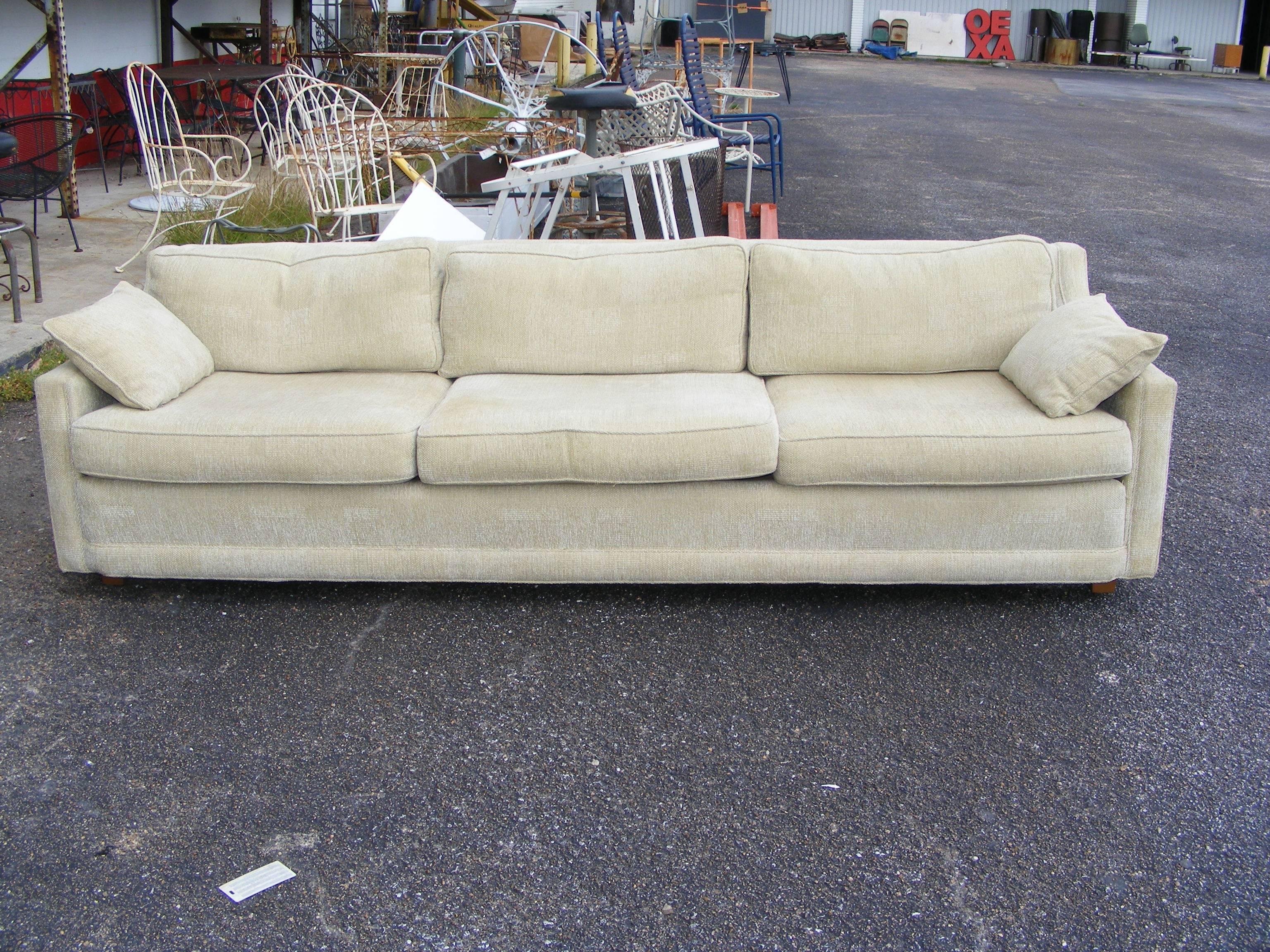Vintage Mid-Century Baker Low Profile Sofa In Good Condition In Pasadena, TX