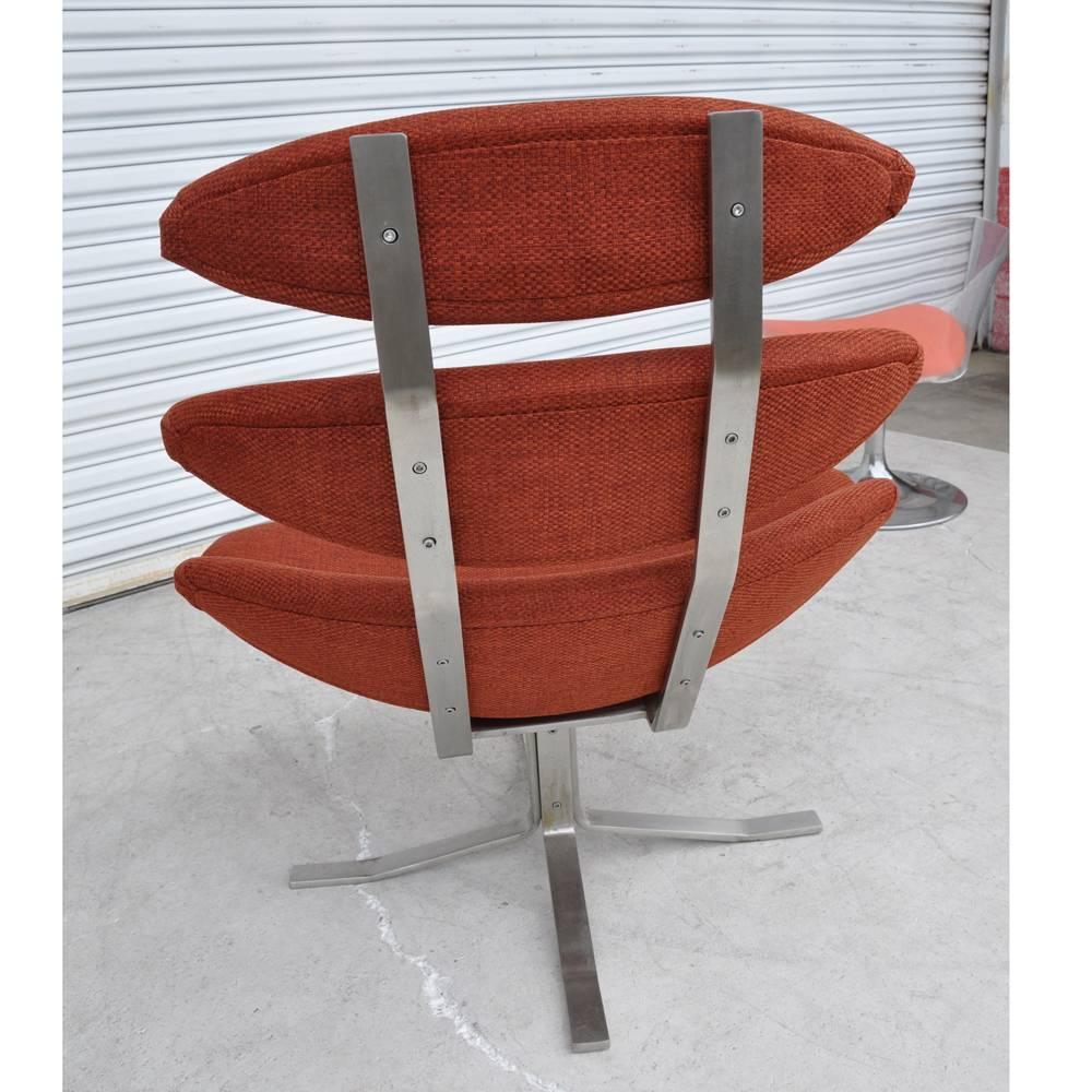 Mid-Century Modern Corona Chair by Poul M. Volther for Erik Jorgensen In Good Condition In Pasadena, TX