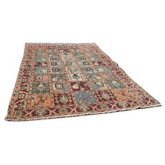 Hand-Knotted Turkish Bakhtiari Area Rug