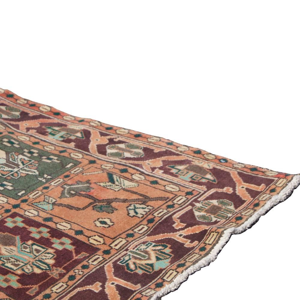 Other Hand-Knotted Turkish Bakhtiari Area Rug For Sale