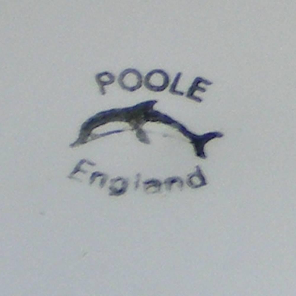 British Vintage Mid-Century Art Plate from Poole For Sale