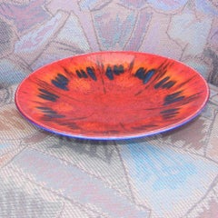 Placa artística vintage de mediados de siglo de Poole