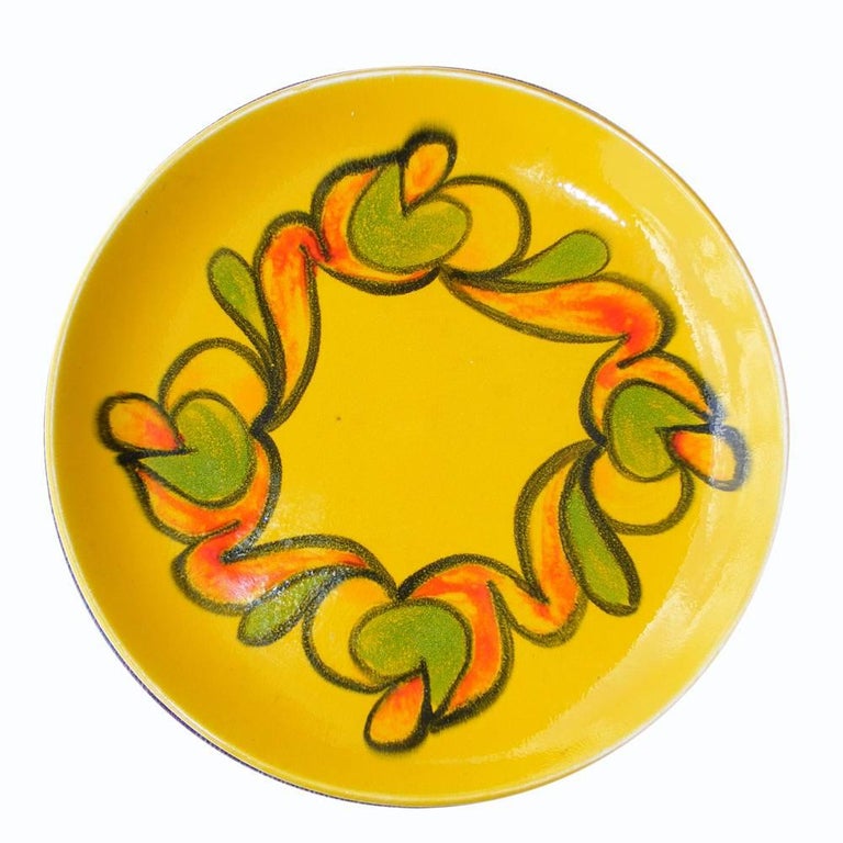 Vintage MidCentury Art Plate Poole, UK For Sale at 1stDibs