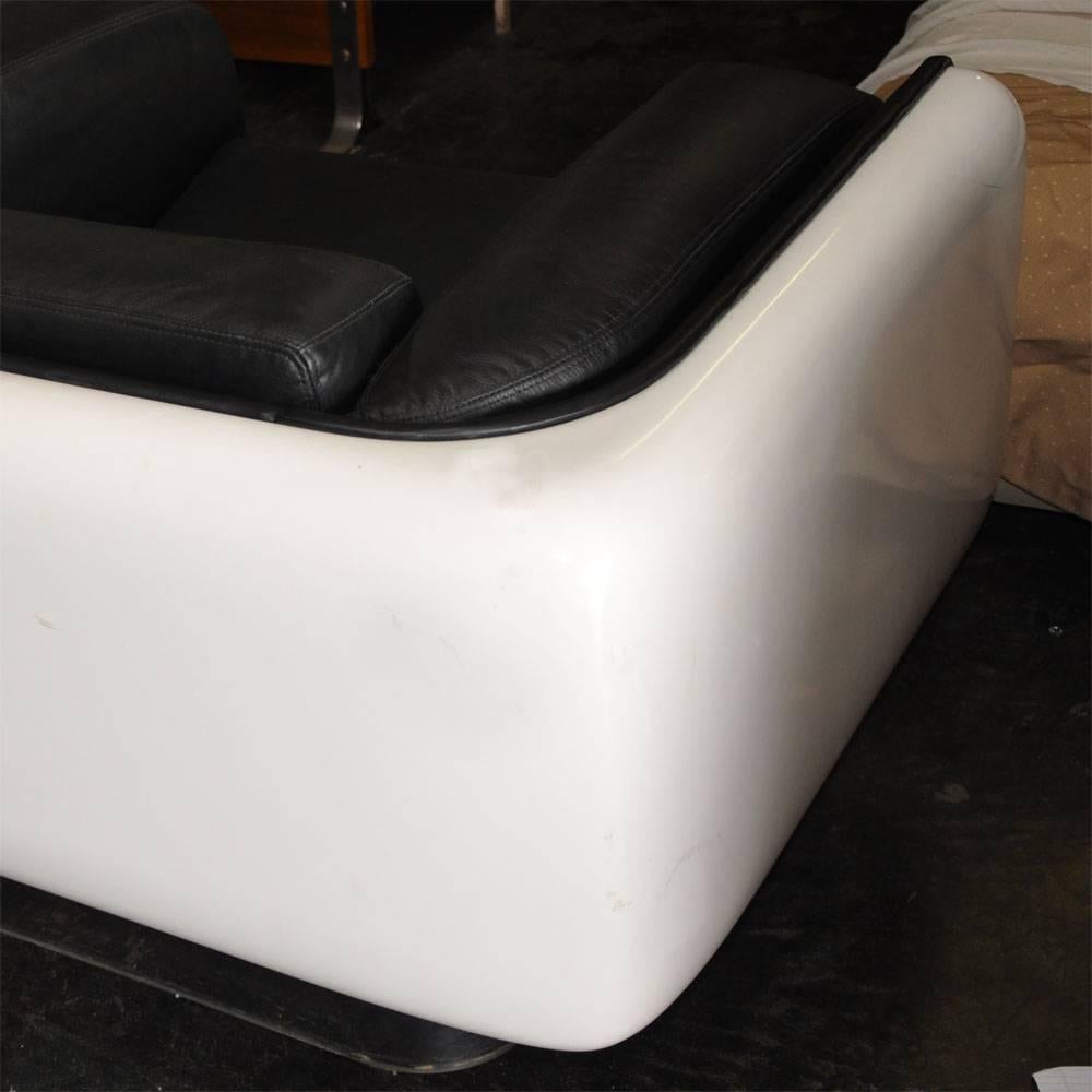 Late 20th Century Pair of Vintage Mid-Century Andrus Steelcase Soft Seating Lounge Chairs