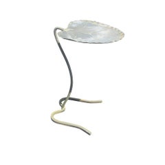 Pair of Vintage Salterini Lily Pad Outdoor Side Tables