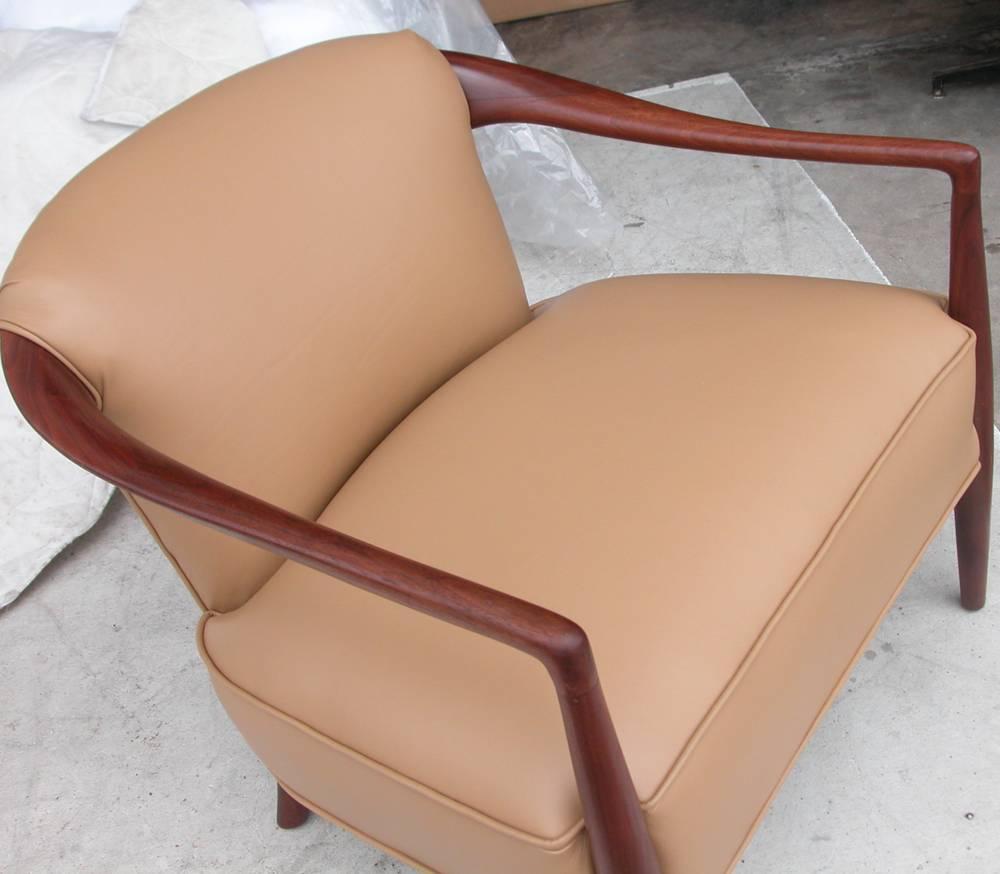 Mid-20th Century Vintage Midcentury Ib Kofod Larsen Style Lounge Chair For Sale