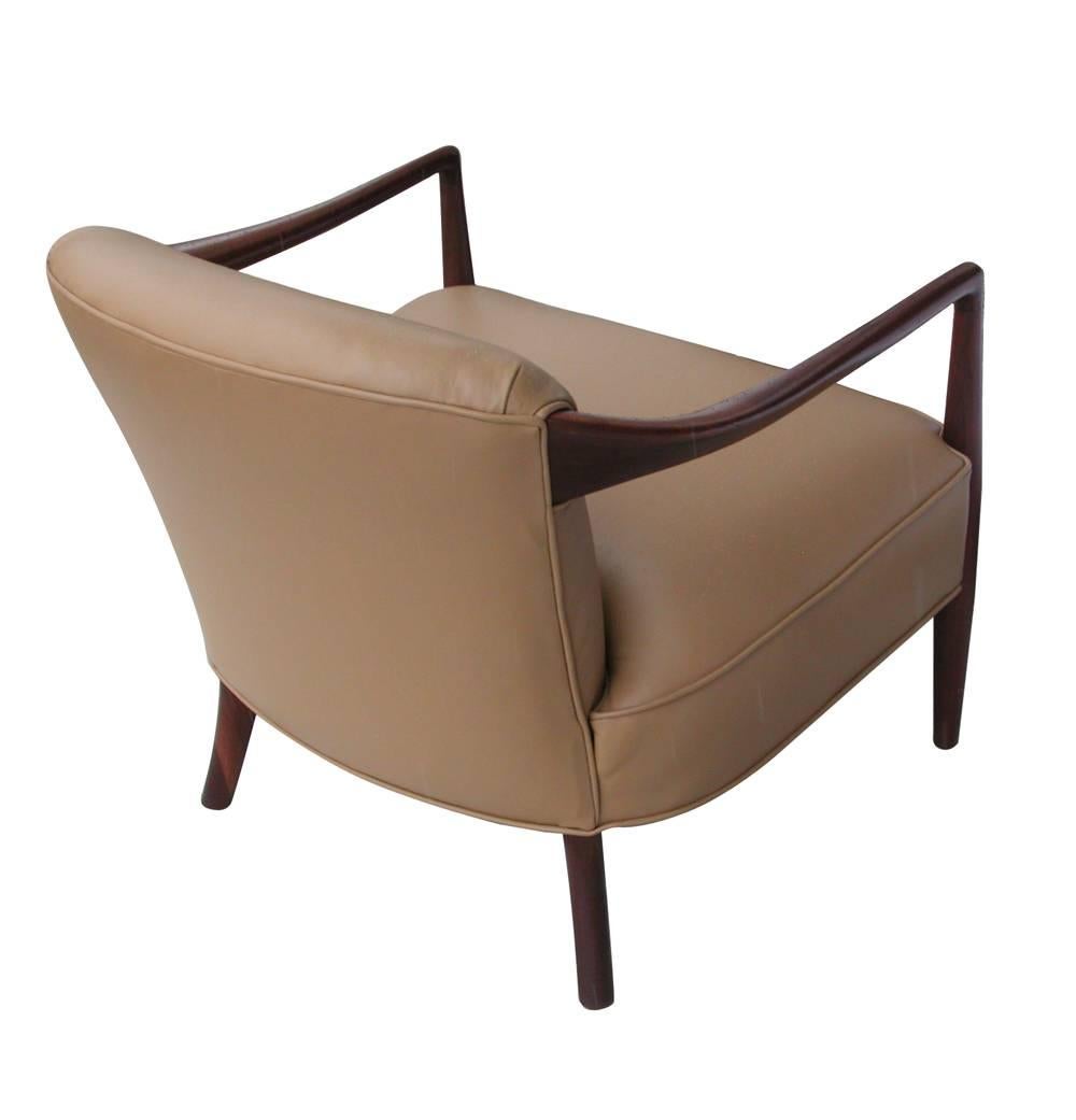 Mid-Century Modern Vintage Midcentury Ib Kofod Larsen Style Lounge Chair For Sale
