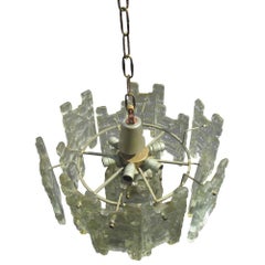 Vintage "H" Shape Murano Glass Mazzega Chandelier by Carlo Nason