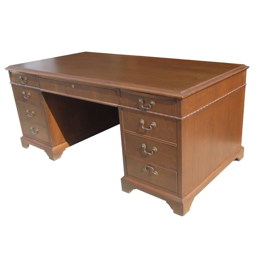 Vintage Walnut Shelbyville Desk